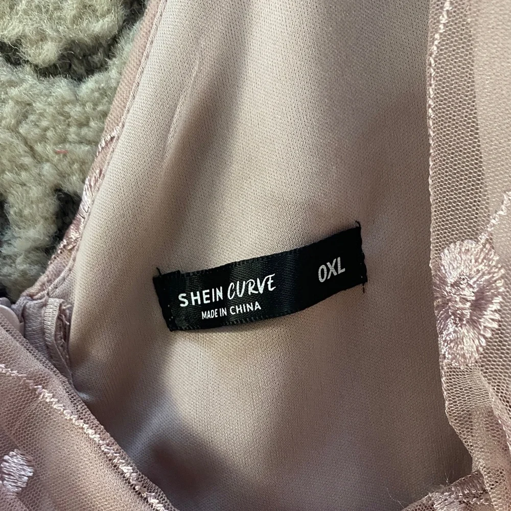 Charming Pink Floral Formal Dress - Picture 3 of 6